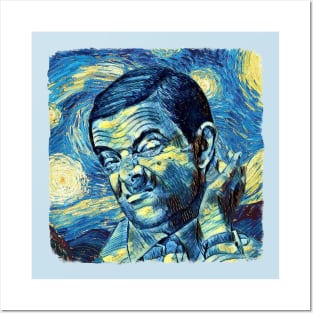 Mr Bean Van Gogh Style Posters and Art